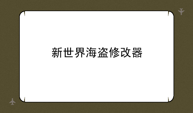 新世界海盗修改器