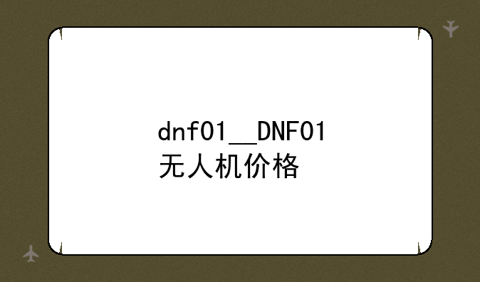dnf01__DNF01无人机价格