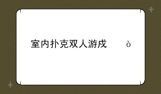 室内扑克双人游戏？