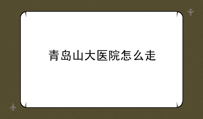 青岛山大医院怎么走