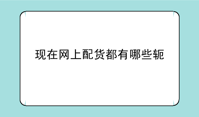 现在网上配货都有哪些软件