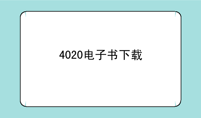 4020电子书下载