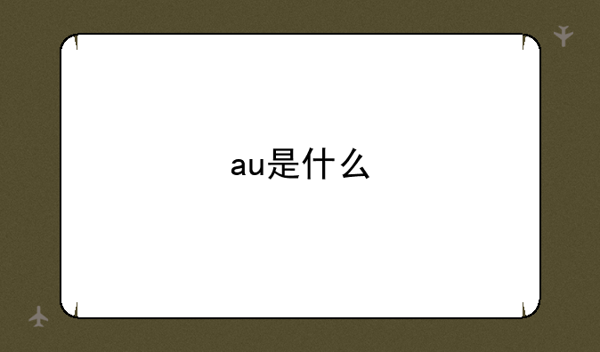 au是什么