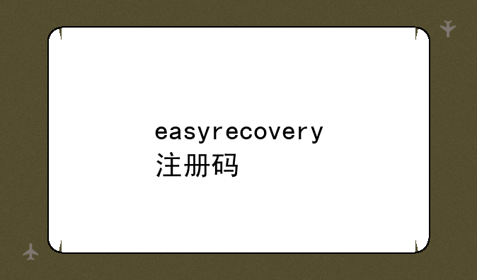 easyrecovery注册码