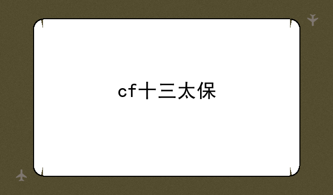 cf十三太保